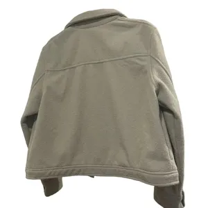 🪶‎ Joie Fuzzy Fleece Shacket 💚 Sage Green Trucker Jacket XL 🪶 thumbnail 3