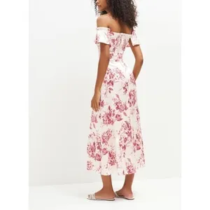 Reformation Sianna Silk Dress In Paris Floral Statin Prarie Sz. 10 NWT Coquette‎ thumbnail 9