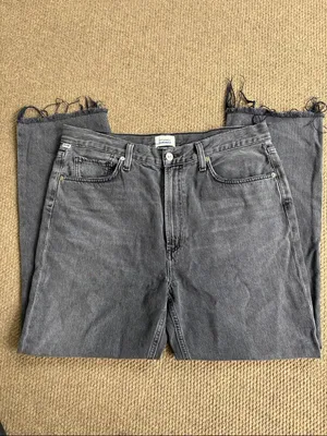 Citizens of Humanity Premium Vintage Daphne Crop Jeans Black Size 31 thumbnail 2
