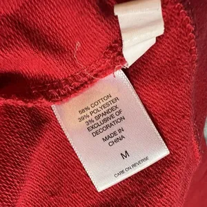Soho‎ Street New York Company Hoodie Womens Medium Red Full Zip Lace Accent thumbnail 4