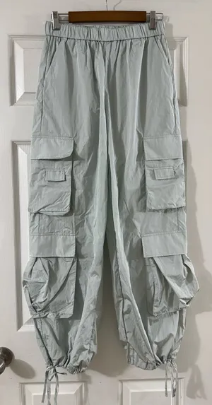 Gold Hinge Silver Cargo Pants  thumbnail 2