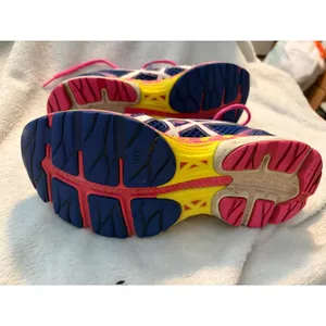 Asics Gel-Contend 3‎ Running Shoes Vibrant Blue Pink Yellow Sneakers Size 7.5 thumbnail 7