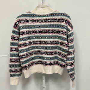 NWT LOFT Fair Isle V-Neck Cardigan Sweater Women's XS Multi Knit Button Front‎ thumbnail 5