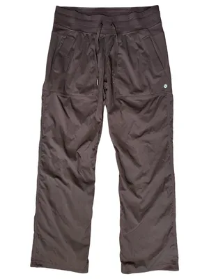 Lululemon Women’s Size 10 Chocolate Brown Dance Studio Bungee Bottom Pants thumbnail 1