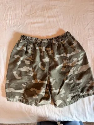 Aerie Camo Utility Shorts Size M Green Drawstring High Rise Casual thumbnail 4