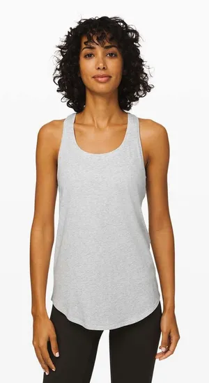 Lululemon Love Tank Heathered Core Light Gray Racerback Top loungewear yoga 4/6 thumbnail 1