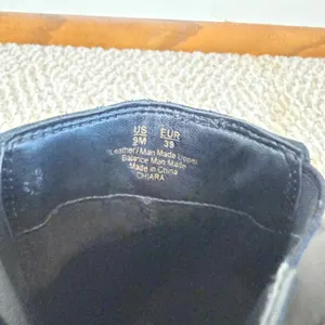 Sam Edelman Chiara Black Leather Square Toe Block Heel‎ Ankle Boots Women's 9M thumbnail 5