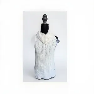 Hollister California Cream Sleeveless Cowl-neck Knit Tunic Sweater - SZ XS thumbnail 2