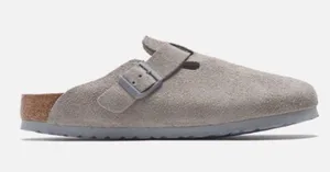 Birkenstock Boston Soft Stone Coin Suede thumbnail 2