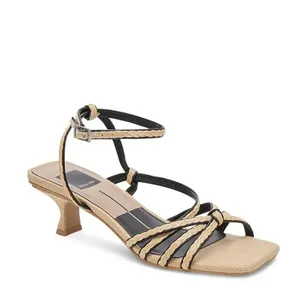 Dolce Vita x Anthropologie Black Neutral Bev Braid Kitten Heels NEW Size 6.5 thumbnail 3