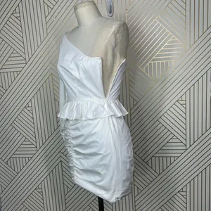 Shona‎ Joy Grant One Shoulder Ruched Mini Dress in White Size US 2 thumbnail 7