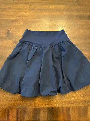 Aerie Bubble Skirt Women’s XS Offline Navy Blue Mini Skirt Built In Shorts thumbnail 3