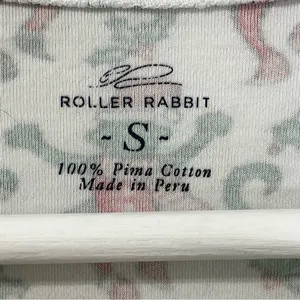 Roller Rabbit Monkey Mas Christmas Long Sleeves Pajama Top T-Shirt Size Small thumbnail 7