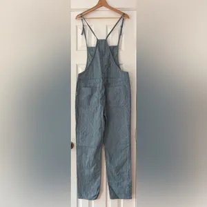 Sage The Label Blue and White Striped Overalls Size Medium‎ NWT thumbnail 6