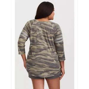 Torrid Camo Striped Raglan Tee B3 thumbnail 7