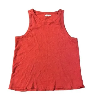 Madewell red orange tank top modal cotton blend‎ size XL thumbnail 1