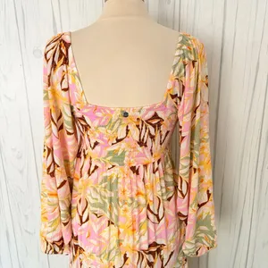 ROXY On Holiday Long-Sleeve Maxi Dress Twist‎ Front with Cutout, XS thumbnail 11