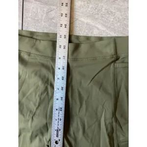 Halara NWOT Women Olive Green High Waisted 7/8 Active Leggings Pockets Size L thumbnail 5