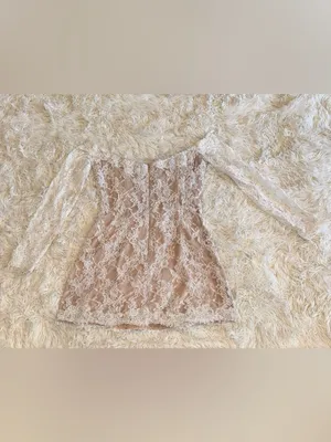 NEW SAU LEE Rachael Off the Shoulder Lace white Minidress Sz 10 thumbnail 10