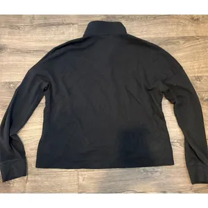 Adidas Women's Black 3-Stripes Cropped Quarter-Zip Sweatshirt Size Large‎ thumbnail 5