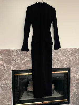 House of CB Marie Louise Mock Neck Long Sleeve Womens XS Minimalist Classic thumbnail 2