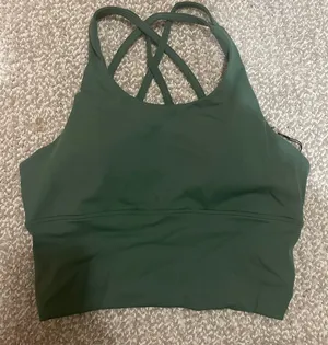 Green Sports Bra Top thumbnail 1