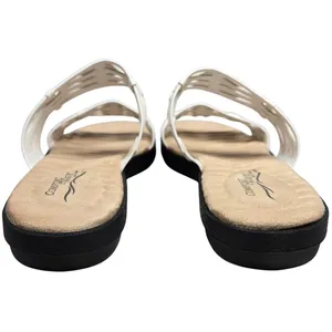 Comfort Wave Easy Street Agata White Woven Strap Slide Sandals‎ Women's Size 8.5 thumbnail 6