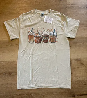 Gildan Pumpkin Spice Fall Graphic Tee thumbnail 1