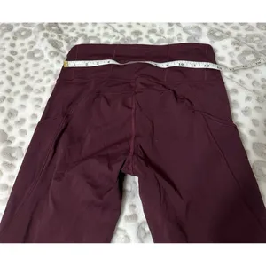Lululemon Burgundy Leggings thumbnail 3