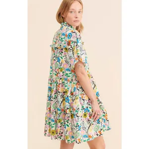 Ro's Garden Vibeka Ruffle Mini Dress Womens Medium thumbnail 2
