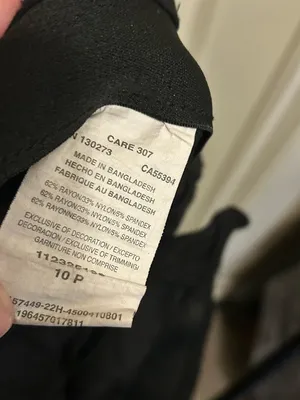 Lee Black Dress Pants — Tailored Straight Leg - size 10P thumbnail 12