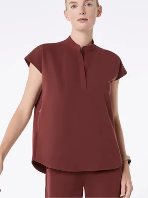 Figs Rafaela Oversized Scrub Top walnut extra large thumbnail 1