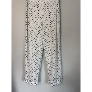 Eberjey Gisele Printed Long Pj Pants Tencel Heart To Heart White Bkack XL NEW thumbnail 3
