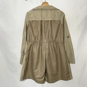 French Connection tan trench coat women's size S full length pockets small marks thumbnail 10