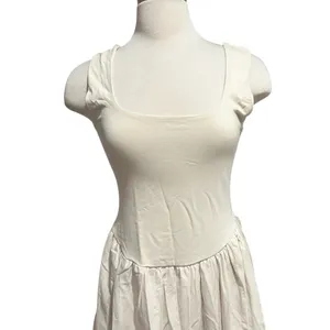 J.Crew Drop-waist mixy dress in natural/Ivory color Size Medium NWT thumbnail 6