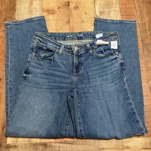 Old Navy NEW Women's Medium Wash Denim O.G. Loose Jeans Sz 8 Classic Minimalist thumbnail 2
