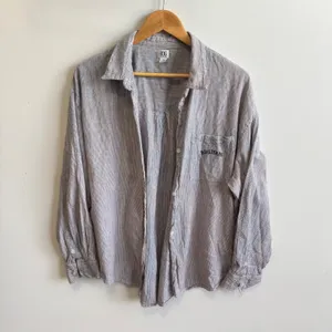 BDG Urban Outfitters‎ Striped Shirt Long Sleeve Button Down Pocket Oversized L thumbnail 5