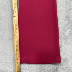 UNIQLO Drape Flared Pants Womens 8 Fuchsia Red Front Back Pockets Zip‎ Classic thumbnail 7