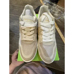 Sam Edelman Women's Elcie Lace-Up Raffia Court Sneakers Size 6 thumbnail 4