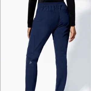 Jaanuu Stat Skinny Cargo Scrub Pant S Heathered Navy Tapered Pockets thumbnail 4