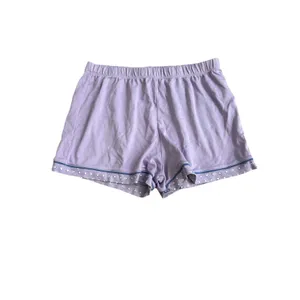 New Rare Roller Rabbit Monkey Embroidered Polo PJ Pajama Shorts Shirt Lavender M thumbnail 10