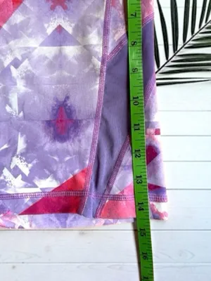 ZELLA Purple Geometric Print Active Shorts - Size Medium thumbnail 6