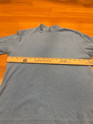 L.L.Bean blue mock neck size medium. thumbnail 4