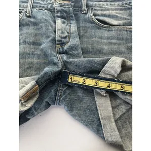 Abercrombie & Fitch Button Fly Cuffed Denim Shorts Size 6 thumbnail 9