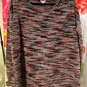 Ecote S208. black and red long sleeve top thumbnail 1