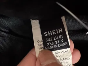 SHEIN High Rise Wide Leg Multi Pocket Cargo Pants Womens XXS / US 0 Black thumbnail 6