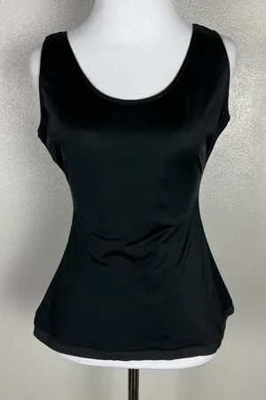 Spanx Slimplicity Shaping Tank Top Womens‎ XL Black Scoop Neck Camisole Slimming thumbnail 1