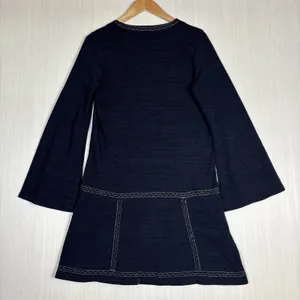 Anthropologie THML Womens Dress Sz S Embroidered Floral Boho Bell‎ Sleeves thumbnail 8