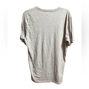 Perry Ellis Womens Light Gray Casual Short Sleeve Tee Sz‎ L thumbnail 2