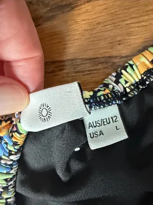 Rhythm. Floral Bikini Top Size L Blue Size L thumbnail 4